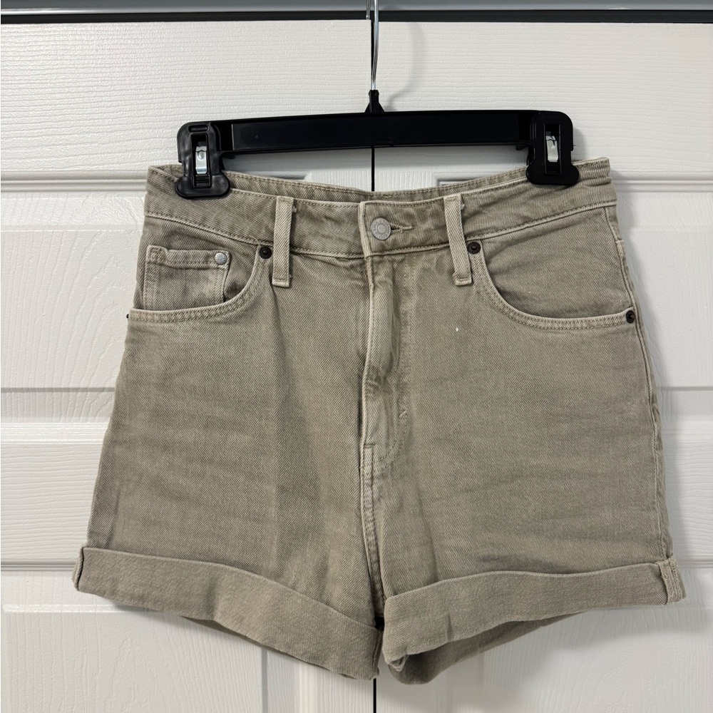 H&M Green Denim Shorts for Women